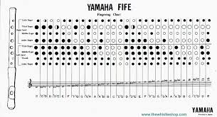 yamaha fife fingering chart