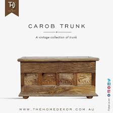 Crafted from mango wood with intricately detailed woodgrain, its warm and natural finish brings textural interest to your space. Buy Carob Trunk I Hand Carved Solid Wood Furniture Online