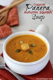 Copycat Panera Autumn Squash Soup Recipe Recipe Panera Autumn Squash Soup Autumn Squash Soup Recipe Squash Soup Recipe