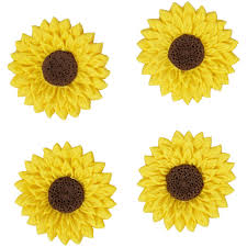 Wilton Sunflower Icing Decorations 0 6 Oz Walmart Com Decorator Icing Sunflower Cupcakes Sunflower Cookies