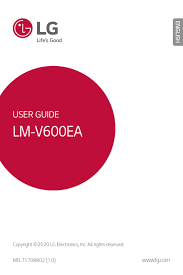 Unlock your samsung note 10 from mobitel to use on any network with our online unlocking service. Lg Lm V600ea User Manual Pdf Download Manualslib