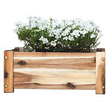 Current price $8.99 $ 8. Amazon Com Villa Acacia Wooden Planter Box Rectangle Shape For Garden Patio Or Window 17 X 9 7 X 7 Inch Wooden Planter Boxes Wooden Planters Planter Boxes
