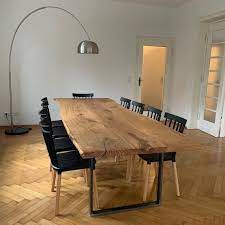 Dining Table Oak Wooden Table Solid Wood Tree Table Table Oiled Oak Dining Table Dining Table Solid Wood Table