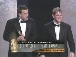 The duo won an original screenplay oscar for the project. Ben Affleck And Matt Damon Win Original Screenplay 1997 Oscars Youtube