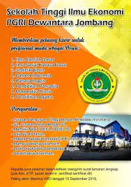 Mojoagung adalah sebuah kecamatan di kabupaten jombang, jawa timur, indonesia. Lowongan Kerja Dosen Sekolah Tinggi Ilmu Ekonomi Pgri Dewantara Jombang Lowongan Dosen