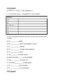 Introduce modal verbs to your ks2 class using our fabulous worksheets and activities to help them improve and develop their spelling, punctuation and grammar knowledge as well as their sentence writing and structure. German Modal Verbs Worksheets By German Worksheets Tpt