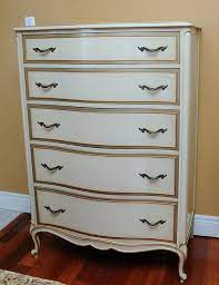 Vintage Drexel Touraine Custom French Provincial 5 Drawer Highboy Dresser Dresser Makeover White Dresser Makeover Tall Dresser