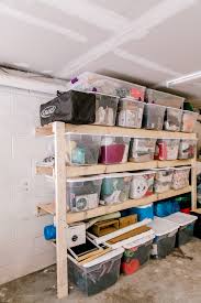 Simple to build shelf, great for garage or storage sheds. Easy Diy Garage Shelves For 40 In Lumber