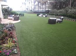 Artificial grass is installed onto a rubber shock pad and is available in a full range of different tyles and pile heights for maximum benefits when the surface is being used for different applications. Artificial Grass Installation Pros Fort Lauderdale Florida