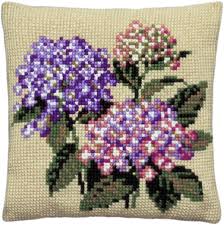 See more ideas about cross stitch, stitch, cross stitch patterns. Cross Stitch Cushion Hydrangea Printed Pako