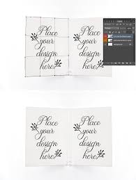 A2 Greeting Card Mockup Open Psd Business Card Mock Up Invitation Mockup Cards