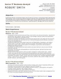 Itil certification is something that all itsm folks want to have. Senior It Business Analyst Resume Samples Qwikresume