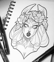 Pinterest Taiylamai Drawings Witch Tattoo Sketch Book