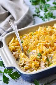 Apr 02, 2021 · easy tuna noodle casserole is filled with thick egg noodles, big chunks of solid white albacore tuna, peas, creamy mushroom sauce, and topped with cheese and crispy crunchy crushed potato chips or french's fried onions. Classic Tuna Noodle Casserole The Seasoned Mom