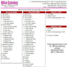 Kirimkan ini lewat email blogthis! Daftar Menu Catering Untuk Acara Buka Puasa Bersama 2021