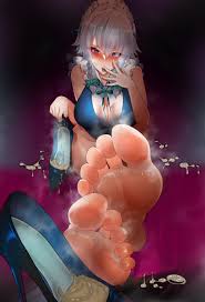 touhou, sakuya izayoi, d.m. mo, cum, cum in shoe - R34 Vault
