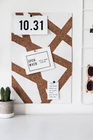 Diy Geometric Painted Cork Board In 2020 Diy Cork Board Ikea Cork Cork Diy
