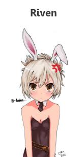 Tsundere Battle Bunny Riven By Happy2live On Deviantart Lol League Of Legends League Of Legends Characters Tsundere