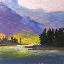 I should say this is my way, it's possibly not the right way, whatever that is. Cascade Light Landscape Painting By Nancy Merkle