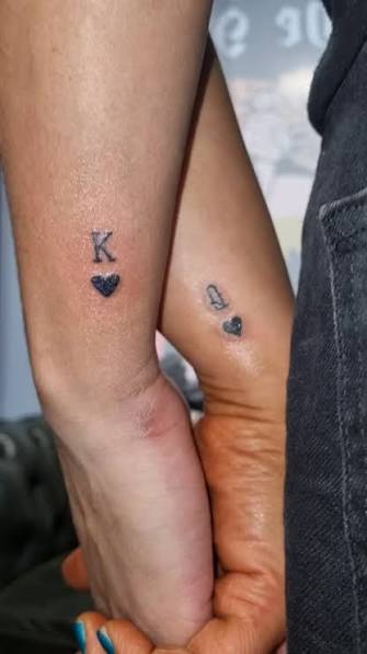 Half And Half Couple Tattoos