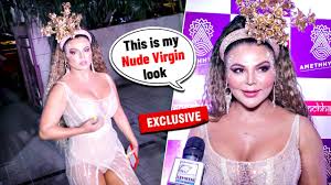 Rakhi Sawant Talks About Her NUDE Virgin Look With Glitter MakeUp And  More | Exclusive