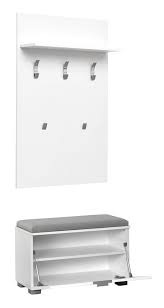 Porte manteau banc wiener gtv design. Porte Manteau Avec Banc Sabadell 04 Couleur Blanc Blanc Brillant 209 X 80 X 38 Cm H X L X P