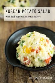 Best Korean Potato Salad Gamja Salad Recipe Korean Food Side Dishes Korean Potato Salad Korean Potatoes