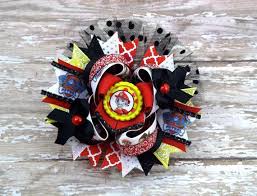 Black And Yellow Hair Bow Over The Top Stacked Hair Bow Paw Patrol Marshall Stacked Hair Bow Girls Hair Bows Red Black Yellow Hair Clip Stacked Hair Bow Hair Bows Bows