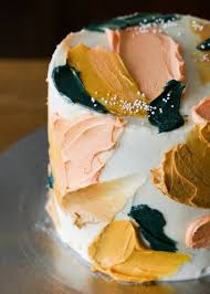 Comme Une Peinture Sur Un Gateau Desserts Food Cake Decorating