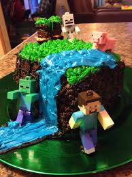 Birthday Party Theme Ideas For 9 Year Old Boy Minecraft Cake For My 12 Year Old S Bday Party It Is Three Layers The Frosting In Between Even Birthday Cupcakes Boy Boy Birthday Parties Boy Birthday Cake