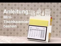 Mini Tischkalender Mit Zettelbox Basteln Mit Edgelits Winterstadtchen Von Stampin 39 Up Youtube Tischkalender Kalender Basteln Kalender