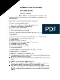 Pengurusan sumber manusia ( bab 1) tingkatan 5 : Nota Perniagaan Tingkatan 5