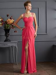 Dai modelli più eleganti, come il vestito. Fucsia Chiffona A Cuore Spalline Impero A Terra Abiti Bonnyin It