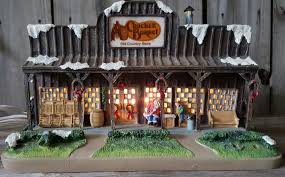 Cracker barrel , old country site. Cracker Barrel Happy Holidays Limited Collectible Lighted Store 16 496 Of 50 000 Christmas Village Houses Christmas Decor Diy Christmas Villages