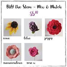 A collection of flowers, cut and tied together in an attractive way. Design Your Own Bouquet This Listing Is To Mix Match The Buy The Stem Felt Flower Collection How It Works 1 List The Name Of The Flower And Desired Q Flores