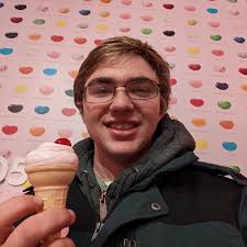 Museum of ice cream in Chicago, IL. We were given the opportunity to try a  hot dog flavored ice cream. It's exactly what it sounds like but doesn't  taste as bad as