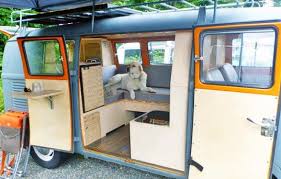 Adventurous Couple Meanders Down The Pan American Highway In A Solar Powered 1967 Vw Van Volkswagen Bus Interior Bus Interior Vw Bus Interior