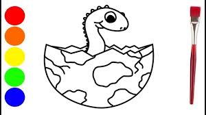 Baby Dino In Ei Tekenen Voor Kinderen Kleurplaten En Schilderen Hoe Tekenen Voor Kinderen Voor Kinderen Tekenen