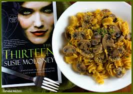 Kahakai Kitchen: The Book Tour Stops Here: The Thirteen By Susie Moloney  with Creamy Mushroom (Not the Magic Kind) Pasta