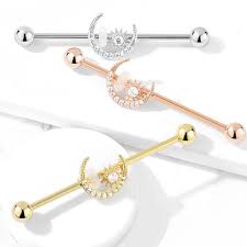Maybe you would like to learn more about one of these? Jewellery Watches 14g 38mm Bar Dazzling Star Industrial Ear Piercing Barbell Body Jewelry Body Jewellery