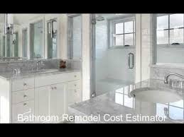 An average bathroom remodel costs $5,500 to $15,000 or between $120 and $275 per square foot. Bathroom Remodel Cost Estimator Youtube