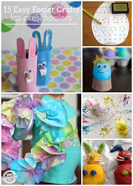 In addition to the christian celebration of easter, we welcome the coming of spring with eggs, bunnies, and chicks. 15 Easy Easter Crafts For Preschoolers
