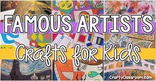 07 Famous Artists Crafts For Kids Here, we present a few simple and easy canvas.