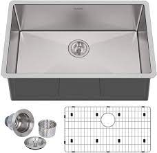 Choose from brands like cheviot, native trails, and toto. Hykolity 26 Inch Undermount Kitchen Sink 16 Gauge Stainless Steel Single Bowl Sink With Strainer Bottom Grid 26 X 18 X 10 Amazon Com
