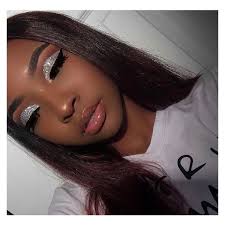Black And Silver Makeup Looks Black Girl Makeup Looks Liked On Polyvore Featuring Beauty Products Makeup And Eye Makeup Dark Skin Makeup Silver Eye Makeup Makeup Looks