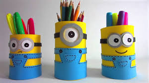 Kreatif Yuuk Membuat Tempat Pensil Minion Youtube