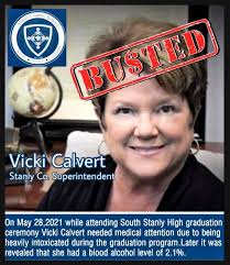 Vicki Calvert, Assistant Superintendent of Stanly County Schools has  resigned, "obviously, Friday night's graduation did not live up to my  expectations" said Superintendent of Stanly County Schools