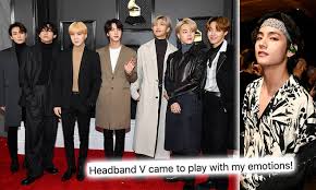 Foto jungkook jungkook oppa v taehyung jungkook eating jung kook you smile taekook hoseok bangtan v. Bts Fans Brand V Heartthrob At Grammy S 2020 After The K Pop Star Was Trending Capital