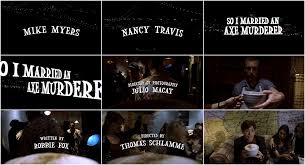 So I Married An Axe Murderer (1993) — Art of the Title