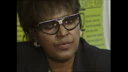 Winnie Madikizela-Mandela attends Truth and Reconciliation Commission...  Stock Footage Video
